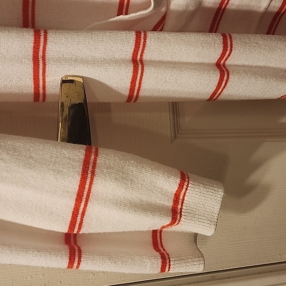 cabi Stroll Cardigan Style 5826 - Size Large - EUC - Orange White Duster - Picture 11 of 14